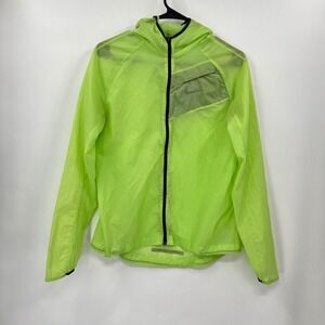 Nike Women's Impossibly Light Reflective Running Jacket Lime Black Medium M